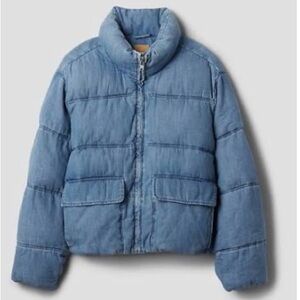 GAP Denim Puffer Jacket